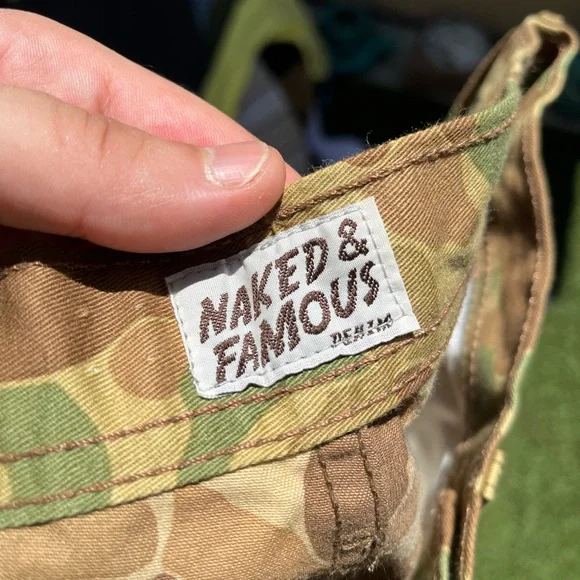 VTG 2012 Fall Weird Guy Naked & Famous Camo Pants - Picture 7 of 8